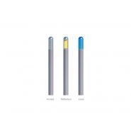 Pot5010 - potelets fixes Urban'nt - acier Ø101mm - hauteur hors sol 1200mm - design Jean-Marc Bourry_2