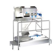 Contrôle de accèss avec lavabo et sèche-mains et désinfection_2