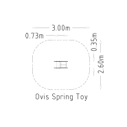 Jeu sur ressort Ovis 1 place - réf 8044654 - Hags - Blanc - Fondation à enterrer_2