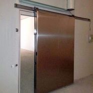 Porte de chambre froide coulissante JingQuan - logistique 4.0mm - isolation et économie d'énergie_2