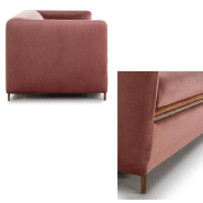 Canapé fixe 3 places Maxi Cheese - tissu personnalisable - design cosy et intemporel_2