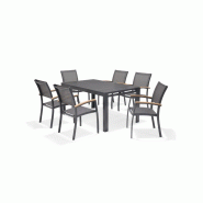 Fauteuil de jardin fixe essence 61,5x58x92,3cm – MTF – aluminium et teck – 2nab3128_2