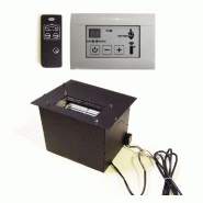 Pack insert large vision C-1000 - 14kW - kit ventilation inclus - cadre 4 côtés verre - double combustion_2