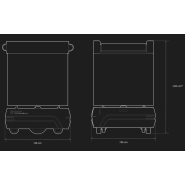 Robot mobile autonome HUSKY CONVOYEUR - Convoyeur simple ou multi étages pour transfert de bacs poste à poste - Charge utile 50Kg_2