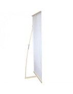 Bannière en L - Structure en bois ultra légère 80x190 - Référence: PE-LBAN-BOIS_2