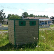 Colonne aérienne d'apport volontaire polytri bois_2