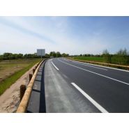 Barrière en bois traité autoclave sans chrome pour sécurité routière