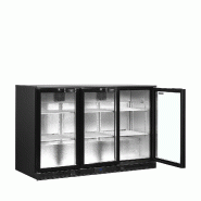 Arrière bar réfrigéré 3 portes DB301H-3 noir TEFCOLD_2