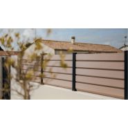 Poteaux en aluminium gris pour clôture cloryza