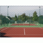 Clôture grillagée -  clôture tennis avec main courante_2