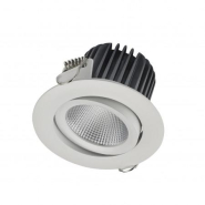 Spot encastré rond orientable - Nix IP44 LED COB 8W 3000K blanc - Angle 40°_2
