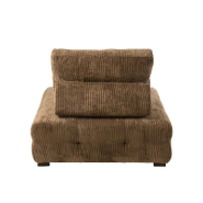 Fauteuil pouf Charlene camel - convertible en velours côtelé scandinave_2