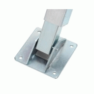 Barrière de parking premium - manuelle et rabattable avec fermeture automatique - acier galvanisé et bandes rétro-réfléchissantes_2