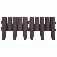Vidaxl bordures de pelouse 36 pcs marron 10 m pp 48620_2