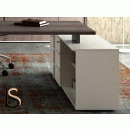 Bureau de direction sur crédence Pigreco - MARTEX - 140, Noyer canaletto, Droite_2