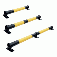 Butée de parking acier et fonte noir/jaune - 830_2