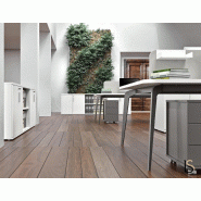 Bureau bench 6 personnes Blade - Alea - Non, Blanc, 360_2