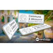 Panneau Label Commune à découvrir - Informations Diverses et Horloges de Visite_2