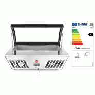 Vitrine de table à salade réfrigérée 8xGN1/6 positive 67L HENDI_2