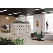 Casier vestiaire 1 porte - 1 triple, 3 simples, 2 cases vides - CUBIK - Dimensions L.120 x H.157,5 cm - 9 coloris disponibles_2