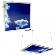 Dalle LED nuage 3D relief - 60x60 cm - 45W - 3600 lumens - 80 lumens/watt - 595x595x9 mm - angle 120° - IP20 - transformateur inclus_2