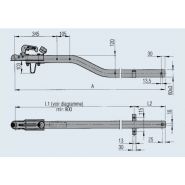 1 211 300 - Timon coudé pour remorque - Dexko Global - Version A1 - Longueur 2010 mm - PTAC 750 kg_2