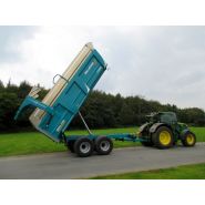 Benne monocoque Rollspeed 6835 avec bâche intégrale pour céréales