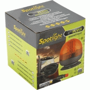 Gyrophare LED 12/24V - Fixation magnétique par ventouse - Spotlight 929435 - Cabochon antichoc et imperméable_2