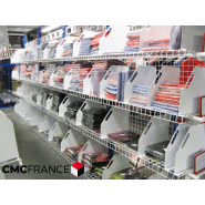 Structure modulaire de stockage UNIFLEX - un seul poteau pour secteur textile et habillement - brevetée par CMC France_2