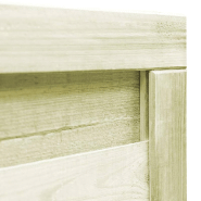 Vidaxl portillon bois de pin imprégné 100x75 cm vert 45314_2