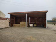 Hangar de stockage bois douglas et poteaux métal - ABR016 - Structure durable et personnalisable_2