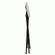 Tabouret de bar pliant - lot de 10 - structure acier époxy - assise PEHD - usage intérieur/extérieur_2