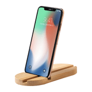 Support de bureau en bambou pour mobile et tablette - couleur naturelle - 88g_2