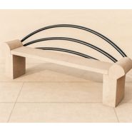 Banc béton Milano - résistant aux intempéries et personnalisable avec ou sans dossier_2