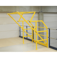 Barrière écluse de sécurité pour le chargement de la marchandise sur la mezzanine_2