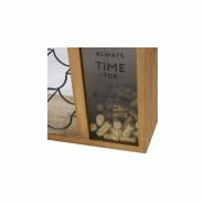 Porte-bouteilles en métal noir et verre - Bruges - Style industriel avec bois chaleureux_2