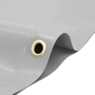 Vidaxl bâche gris ø 2,2 m 650 g/m² 156204_2