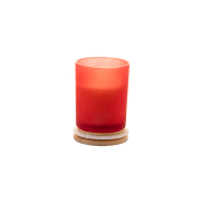 Bougie cannelle en cire végétale - verre dépoli, couvercle bambou, 120g de cire_2