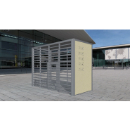 Box à vélo sécurisé en acier inoxydable - Référence BTAV1 - Structure robuste et personnalisable_2