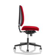Fauteuil de bureau TISSEO noir neuf avec accoudoirs - pivotant, réglage synchronisé, accoudoirs 2D - structure séparée d'assises de dossier capitonnés_2