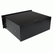 Tiroir de stockage en acier noir 4U pour racks et armoires 48 cm_2