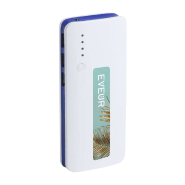 Power Bank USB en plastique - 3 ports de charge - batterie 10000 mAh - bleu - 290 gr_2
