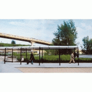 Abri vélo semi-ouvert multi-fonctions avec LED - structure en acier et bardage en polycarbonate traité anti-UV - pieds réglables_2