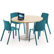 Chaise empilable 100 % polypro de très haute qualité - Soléo, usage intérieur/extérieur, charge max 110 kg, design multi-espaces_2