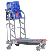 Chariot pour charges lourdes - Dimensions L1014 x P582 x H1050 mm - Roulettes pivotantes - Disponible en plusieurs couleurs_2