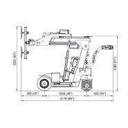 Robot de pose de vitrage compact, court rayon braquage Smartlift SL 280 Indoor_2
