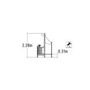 Structure multi-jeux - UniMini Dinghy 8057287 Hags - Pour enfants de 1 à 5 ans avec poteaux bois et panneaux HPL_2