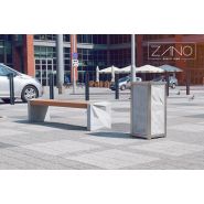 03.070.Sc - Poubelle Trigono ZANO 55L - Acier et béton design minimaliste_2