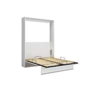 Armoire lit escamotable Genius blanc mat - ouverture assistée - couchage 140x200 cm - fabrication européenne_2