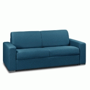 Canapé-lit 4 places Dreamer - Convertible express 160x197 cm - Matelas Excellence Literie 16 cm - Tissu NEO bleu turquoise_2
